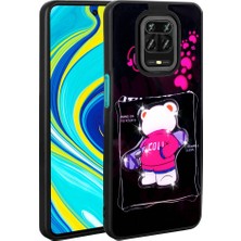 Xiaomi Redmi Note 9s Uyumlu Kılıf Parlayan Kabartmalı Ikonik Figürlü Zore Amas Silikon Kapak