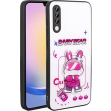 Samsung Galaxy A50 Uyumlu Kılıf Parlayan Kabartmalı Ikonik Figürlü Zore Amas Silikon Kapak