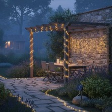 Güneş Enerjili Balkon Bahçe Peri LED 20 Metre S-20