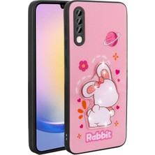 Samsung Galaxy A50 Uyumlu Kılıf Parlayan Kabartmalı Ikonik Figürlü Zore Amas Silikon Kapak