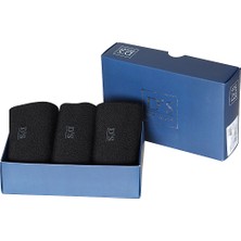 Ds Damat Merserise 3lü Çorap Set Siyah