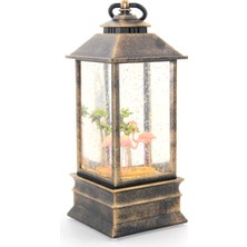 Flamingo Kar Küresi Işıklı