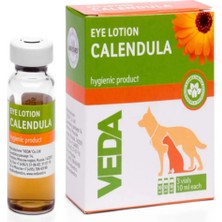 Vedavet Calendula Eye Lotion 3X10 ml Kedi & Köpek Gözyaşı Lekesi ve Çapak Losyonu