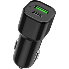 Başkenttekno 38W Type-C + USB 2 Girişli Süper Hizli Araç Şarj Cihazi Şarj Başliği