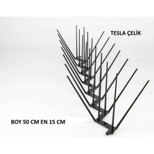 Weber Tesla Çelik 5 Adet 250 cm Plastik Kuşkonmaz Martı Kuş Güvercin Engelleme