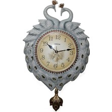 Duvara Asmalı Tavuskuşu Saat