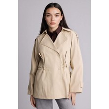 DeFacto Regular Fit Gömlek Yaka Twill Trençkot G9922AX26SP