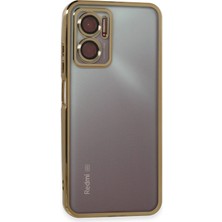 Hnrlishp Newface Xiaomi Redmi Note 11E Kılıf Razer Lensli Silikon - Gold
