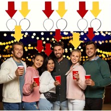 Kişiselleştirilebilir Ok Işaretli Mesaj Tacı (2’li Set Sarı-Kırmızı)