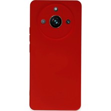 Hnrlishp Newface Realme 11  Kılıf Nano Içi Kadife Silikon - Kırmızı