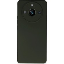 Hnrlishp Newface Realme 11  Kılıf Nano Içi Kadife Silikon - Koyu Yeşil