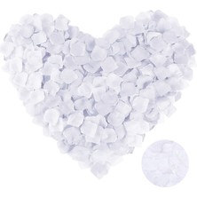 Zero Land Hnrlishp Beyaz Renk Gül Yaprağı Şekilli Konfeti 1 Paket 100 Adet