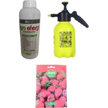 Menta Tarım Meyve Sebzelerler Için Yaprak Gübresi Çiçek Tutturuc A-Energy 1kg/2lt Pompa/çilek Tohumu Hediye