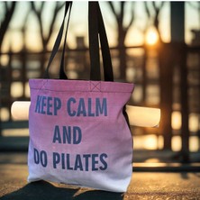 Essendo Kanvas Çanta -Pilates ve Yoga Çantası- Keep Calm