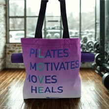 Essendo Kanvas Çanta -Pilates ve Yoga Çantası- Lila Degrade