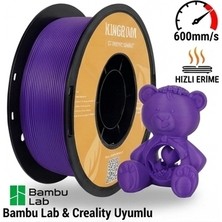 Kingroon Rapid Pla Filament Mor - High Speed (600MM/S) - Bambu Lab ve K1 Uyumlu - 1.75MM 1 kg
