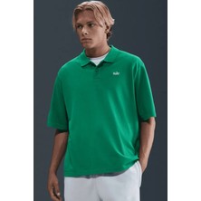 Nike Club Ss Polo Collection Bol Kesim Yeşil Erkek Polo Tişört