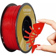 Kingroon Tpu 95A Filament Kırmızı - Esnek ve Dayanıklı (Flexible) - Bambu Lab ve K1 Uyumlu - 1.75MM 1 kg