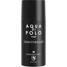 Aqua Di Polo 1987 Aqua Di Polo Gran Paradiso Erkek Deodorant 150 ml Sprey Okyanus ve Greyfurt Notalarıyla