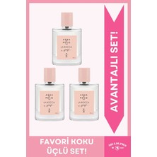 Aqua Di Polo 1987 La Rocca Sense EDP Kadın Parfüm Seti 50ml 3 Adet | Çiçeksi, Oryantal |Yasemin, Vanilya, Sedir