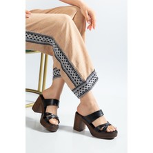 Suins Shoes Suins Aksy Model Platform Topuklu Terlik