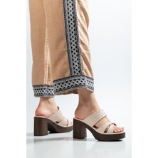 Suins Shoes Suins Aksy Model Platform Topuklu Terlik