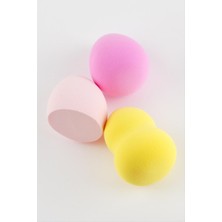 Zero Land Hnrlishp 3 Adet Yumurta Silindir Makyaj Süngeri-Renkli