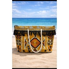 Ayder Online Satış Sahil Modasında Yeni Soluk: 53 CM-35CM Ebat Dayanıklı ve Estetik Plaj Çantası