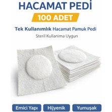 Paxteks Hacamat Pedi 100 Adet – Tek Kullanımlık Hacamat Pamuk Pedi Steril Kullanıma Uygun