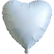 Party Express 18" Folyo Kalp Balon - Retro Mavi