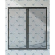 Palace Aluminium Double Akordeon Pileli Pilise Pencere