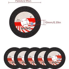 Dynamic Tech Inox Metal Kesici 75 mm (3”) x 10 mm Kesme Taşı Paslanmaz ve Metal Kesim Diski 5 Adet