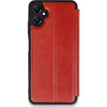 Hnrlishp Newface  Galaxy A05 Kılıf Flip Cover - Kırmızı