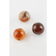 Zero Land Hnrlishp Akik Doğaltaş Kolye Ucu 1,8 Cm-Kahverengi