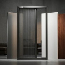 Palace Aluminium Tek Kapılı Akordeon Plise Sineklik – Pencere Sistemleri Için Premium Seri