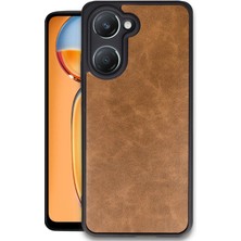 Hnrlishp Newface Vivo Y18 Kılıf Aras Deri Kapak - Taba