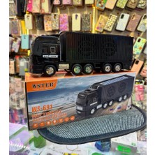 TeknoBeyza Wster WS-691 Solar Güneş Panelli Tır Tasarımlı Multimedya Bluetooth Hoparlör – Tır Şeklinde Radyolu, USB ve Sd Kart Girişli Kablosuz Speaker