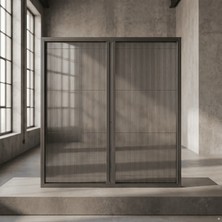 Palace Aluminium Premium Çift Kapılı Akordeon (Plise) Sineklik – Kapı Sistemleri