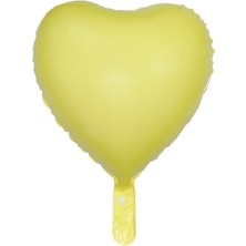 Party Express 18" Folyo Kalp Balon - Makaron Sarı