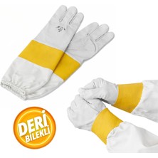 Aksaray Arıcılık Arıcı Eldiveni Deri Bilekli Uzun Kollu Arıcılık Eldiveni Arı Sokmasına Dayanıklı