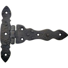 Esranın Dünyası Antika Tarz Dekoratif Pirinç Kuyruklu Düğmeli Menteşe No2 - 138X167 Mm, Oksit RSTHD34-ESRDNS