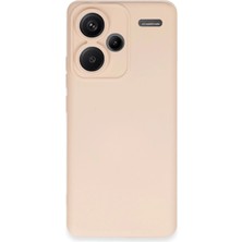 Hnrlishp Newface Xiaomi Redmi Note 13  Plus Kılıf Nano Içi Kadife Silikon - Pudra