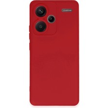 Hnrlishp Newface Xiaomi Redmi Note 13  Plus Kılıf Nano Içi Kadife Silikon - Kırmızı