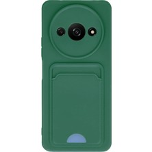 Hnrlishp Newface Xiaomi Redmi A3 4g Kılıf Kelvin Kartvizitli Silikon - Koyu Yeşil
