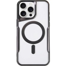 Hnrlishp Newface Iphone 11  Max Kılıf Boyi Magsafe Silikon Kapak - Siyah