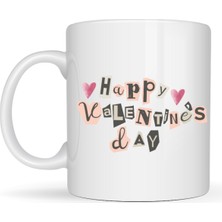 Maarketim Happy Valentine’s Day Porselen Kupa – Model 1 Sevgililer Günü Hediyesi