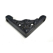 Esranın Dünyası Antika Tarz Dekoratif Pirinç Köşe Süsü - 58X58 Mm, Oksit RSTHD34-ESRDNS