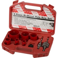 Esranın Dünyası Tomax Bi-Metal Panç Takımı - 9`lu Set (19-57 Mm), Ahşap Için, Çantalı RSTHD34-ESRDNS