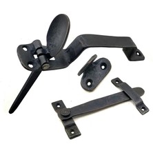 Esranın Dünyası Antika Tarz Dekoratif Pirinç Şipşak Kapı Kolu - Oksit RSTHD34-ESRDNS