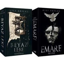 İndigo Kitap Beyaz Leke 1 Mahkumiyet Karton Kapak ve Emare Maske Karton Kapak (Aslı Arslan) 2'li Set